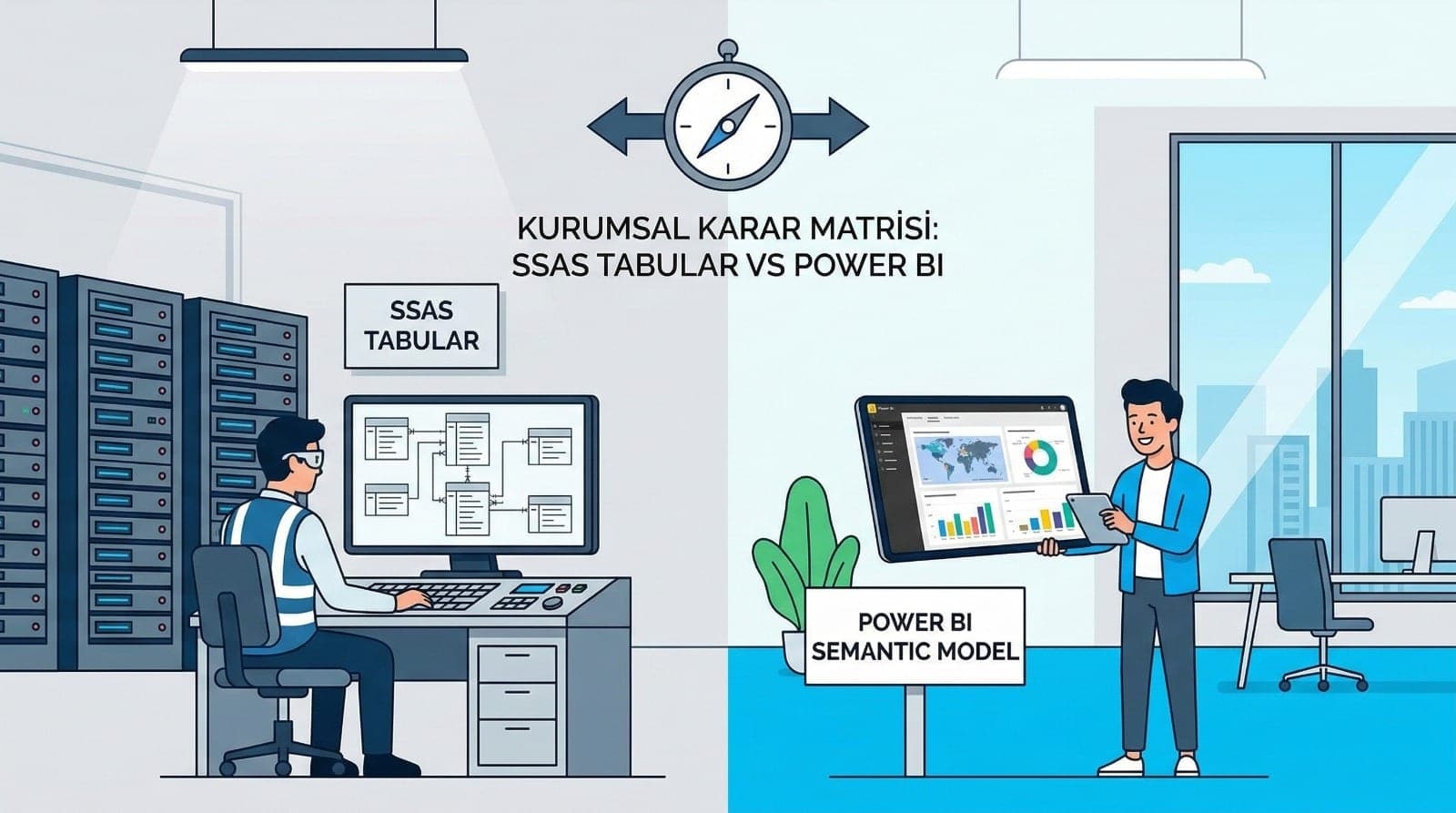 SSAS Tabular vs Power BI Semantic Model: Ne Zaman Hangisi? Kurumsal Karar Matrisi